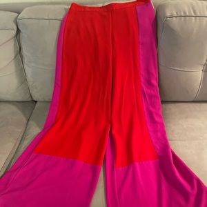 Wide leg high waisted trousers